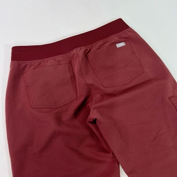 FIGS Pants Womens Small Burgundy Technical Collection Scrub Nurse Jogger - Picture 10 of 11